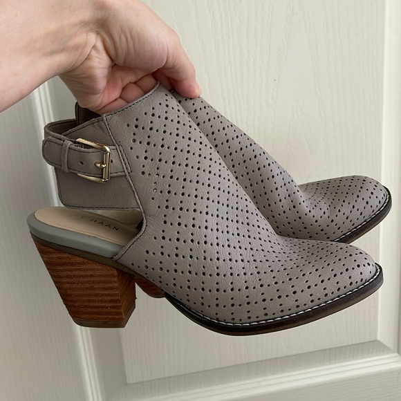 Cole Haan Pipa Leather Booties - Picture 1 of 4